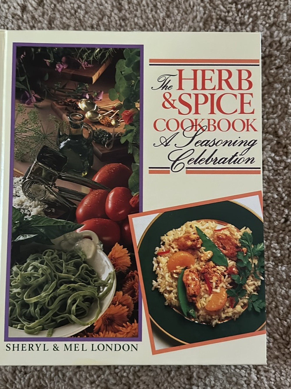 The Herb & Spice Cookbook by — Cream and Green Cover